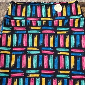 CAS #001 LuLaRoe Cassie Colorful Pencil Skirt